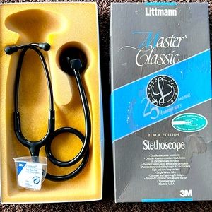 NEW Littmann Master Classic 25th Anniversary Black Edition stethoscope